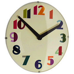 London Clock Company Geo Domed Wall Clock, 30cm